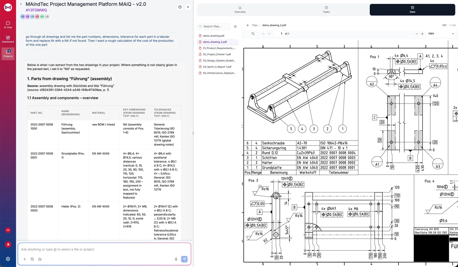MAiQ Produktdemonstration und technische Spezifikationen